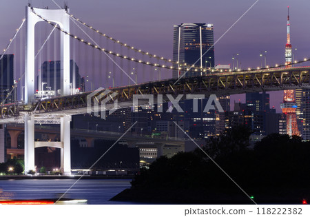 City night view Tokyo Bay 118222382