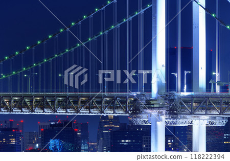 東京灣城市夜景 118222394