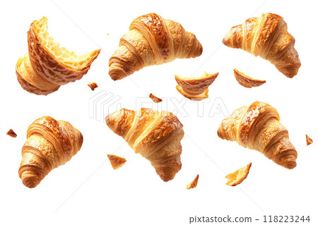 Freshly sliced orange, half floating in mid-ai 118223244