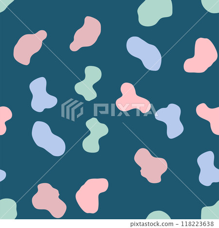 Groovy Lava Lamp Seamless Pattern. Psychedelic Fluid Drops Vector Background in 1970s Hippie Retro Style Groovy Lava Lamp Seamless Pattern. Psychedelic Fluid Drops Vector Background in 1970s Hippie Retro Style 118223638