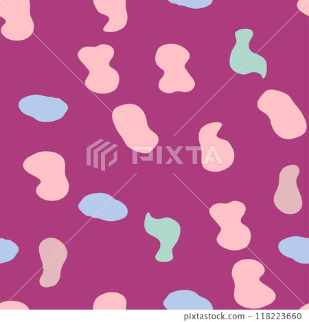 Groovy Lava Lamp Seamless Pattern. Psychedelic Fluid Drops Vector Background in 1970s Hippie Retro Style Groovy Lava Lamp Seamless Pattern. Psychedelic Fluid Drops Vector Background in 1970s Hippie Retro Style 118223660