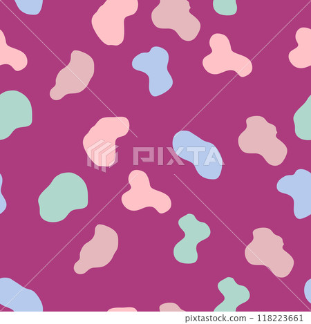 Groovy Lava Lamp Seamless Pattern. Psychedelic Fluid Drops Vector Background in 1970s Hippie Retro Style Groovy Lava Lamp Seamless Pattern. Psychedelic Fluid Drops Vector Background in 1970s Hippie Retro Style 118223661