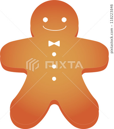 Cute ginger cookies vector illustration 118223846