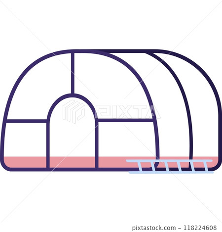 Investment icon pavilion vector isolated on white 118224608