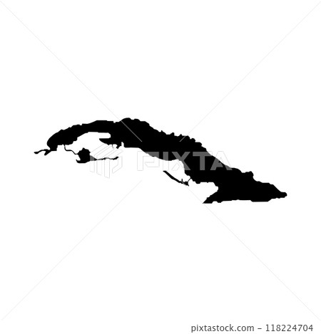 Cuba country map icon Cuba country map icon 118224704