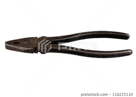 Antique vintage rusty wire pliers, or combination pliers or lineman's pliers. Antique vintage rusty wire pliers, or combination pliers or lineman's pliers. 118225110
