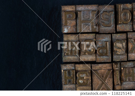 movable type alphabet set. movable type alphabet set. 118225141
