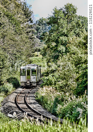 Kamaishi line diesel car Kamaishi line diesel car 118226021