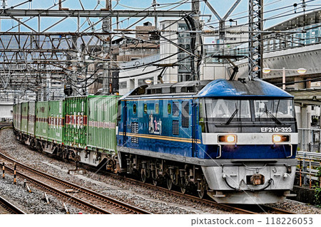Tokaido Main Line freight train Tokaido Main Line freight train 118226053