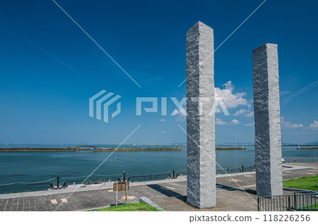 Lake Biwa beach Otsu landscape in summer 118226256