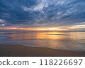 Beautiful sunset at famous Natai beach in Phang nga, southern part of thailand close to Phuket. 118226697
