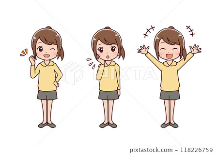 Girl illustration set Girl illustration set 118226759