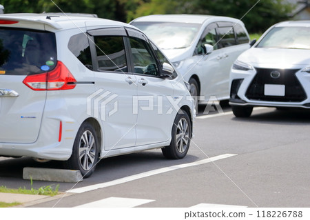 Cars in the parking lot Cars in the parking lot 118226788