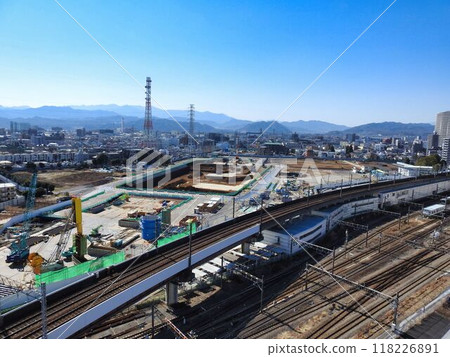 Chuo Shinkansen Kanagawa Prefecture Station (provisional name) construction site 2021/2/20 118226891