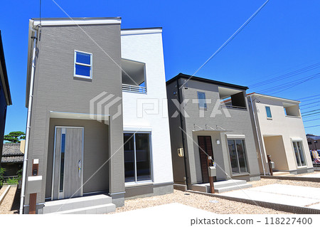 新建獨立式住宅的住宅區 118227400