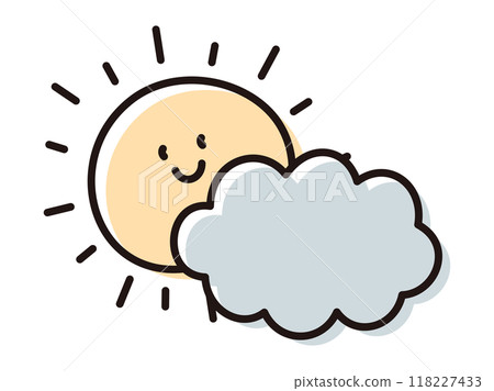 手繪天氣_晴轉陰 118227433