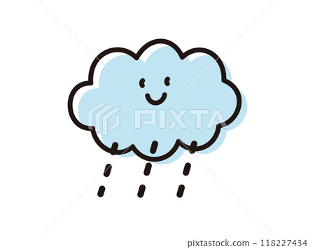 手繪天氣_雨雲 118227434