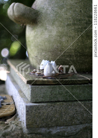 Stone Buddha and Lizard 118228661