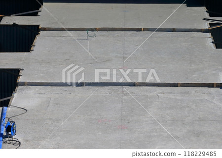 Foundation construction of architecture Foundation construction of architecture 118229485