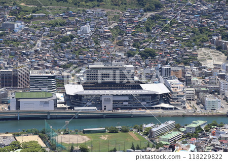 重建中的長崎站週邊及體育場城 重建中的長崎站週邊及體育場城 118229822