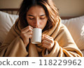 Cozy Morning Coffee Moment Generated by AI 118229962