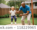 Joyful Moments at the Playground Generated by AI 118229965