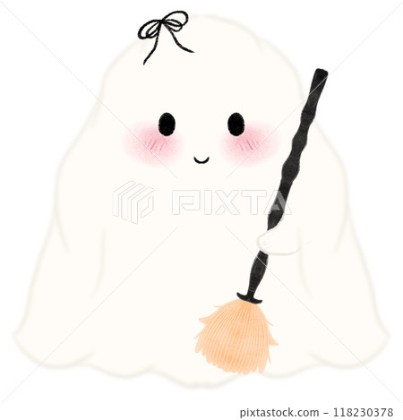 Little ghost holding a magic broom, Adorable Halloween Ghost Clipart Collection Cute Spooky Ghosts with Fun Props, Perfect for Crafts Little ghost holding a magic broom, Adorable Halloween Ghost Clipart Collection Cute Spooky Ghosts with Fun Props, Perfect for Crafts 118230378