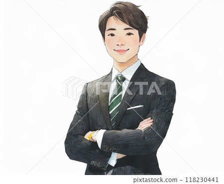 一個人畫水彩的插圖 118230441