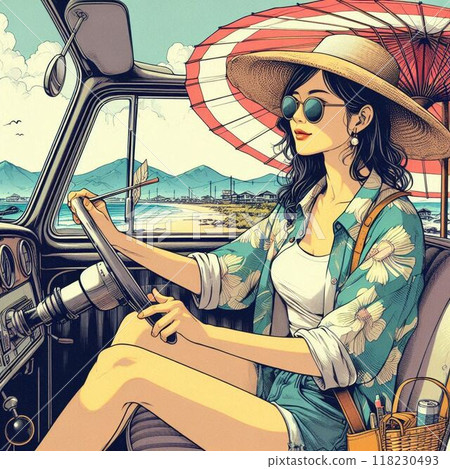 戴著墨鏡的時尚女孩 118230493