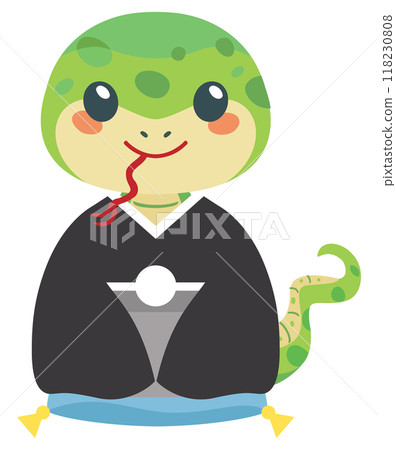 Cute snake in the year of the snake Cute snake in the year of the snake 118230808
