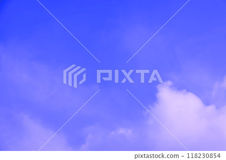 Blue sky and white clouds (background material) 118230854
