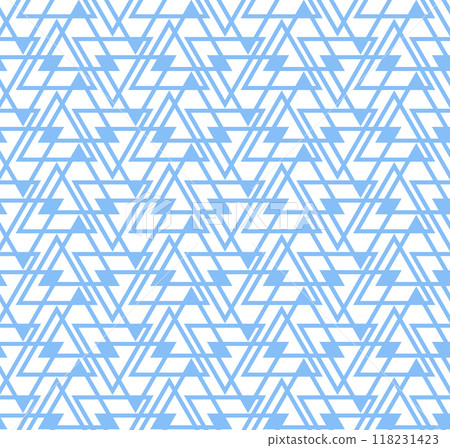 Abstract geometric pattern. A seamless vector background. White and blue ornament. Graphic modern pattern. Simple lattice graphic design Abstract geometric pattern. A seamless vector background. White and blue ornament. Graphic modern pattern. Simple lattice graphic design 118231423