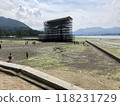 Itsukushima Shrine Great Torii Renovation Work 2022 118231729