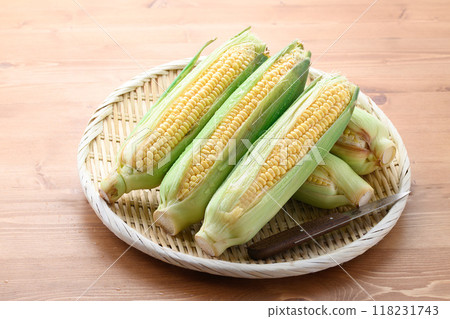 收穫的玉米 收穫的玉米 118231743