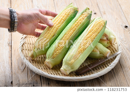 Harvested corn 118231753