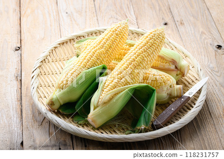 收穫的玉米 收穫的玉米 118231757