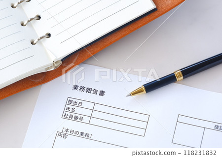 After completing your daily work, you submit a work report to your company or superiors, detailing the time required, the work content, progress, and any contact information. After completing your daily work, you submit a work report to your company or superiors, detailing the time required, the work content, progress, and any contact information. 118231832