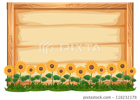 Sunflower Garden Wooden Sign 118232178