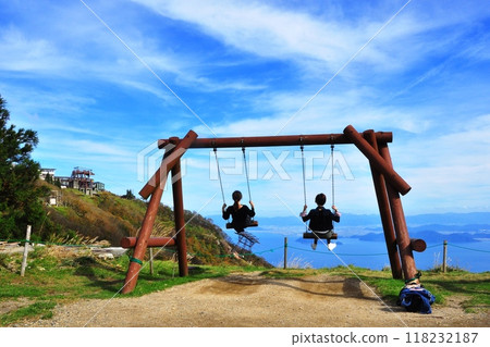 Shiga Prefecture Biwako Valley Superb View Swing 118232187