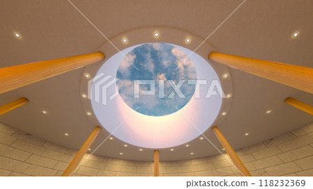 具有獨特圓形形狀的博物館 具有獨特圓形形狀的博物館 118232369