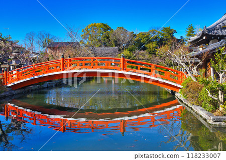 神泉園北條池與北條橋（京都市中京區） 118233007