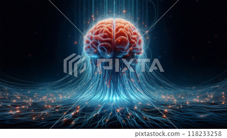 brain jellyfish neural connections concept image brain jellyfish neural connections concept image 118233258