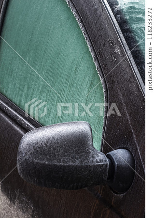 Iced car mirror 118233272