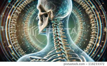 Hologram human neck 118233372