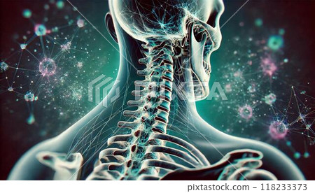 Hologram human neck 118233373