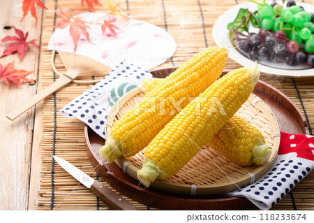 新鮮煮玉米（煮玉米） 118233674