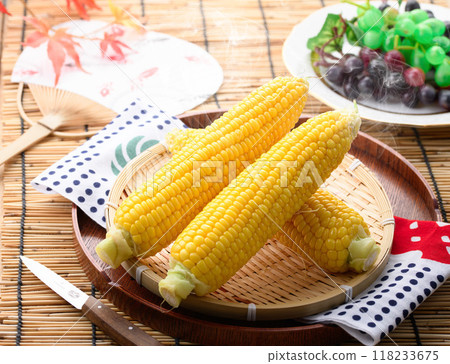 新鮮煮玉米(煮玉米) 新鮮煮玉米(煮玉米) 118233675