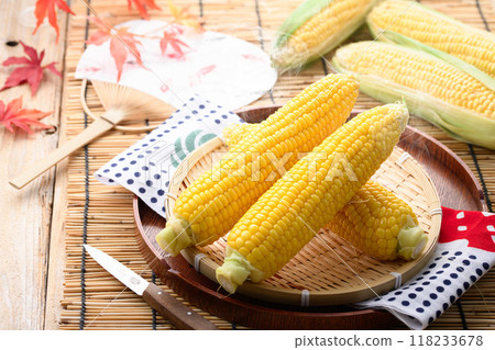 新鮮煮玉米(煮玉米) 新鮮煮玉米(煮玉米) 118233678