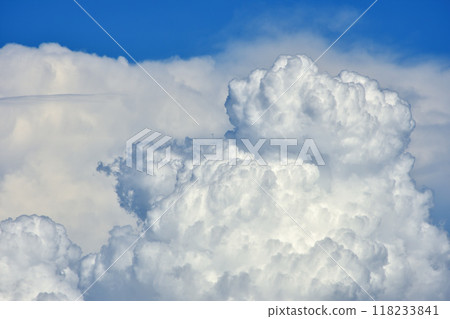 藍天白雲，積雲，夏天的形象 118233841