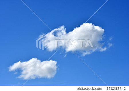 藍天白雲，積雲，棉花雲，夏天形象 118233842
